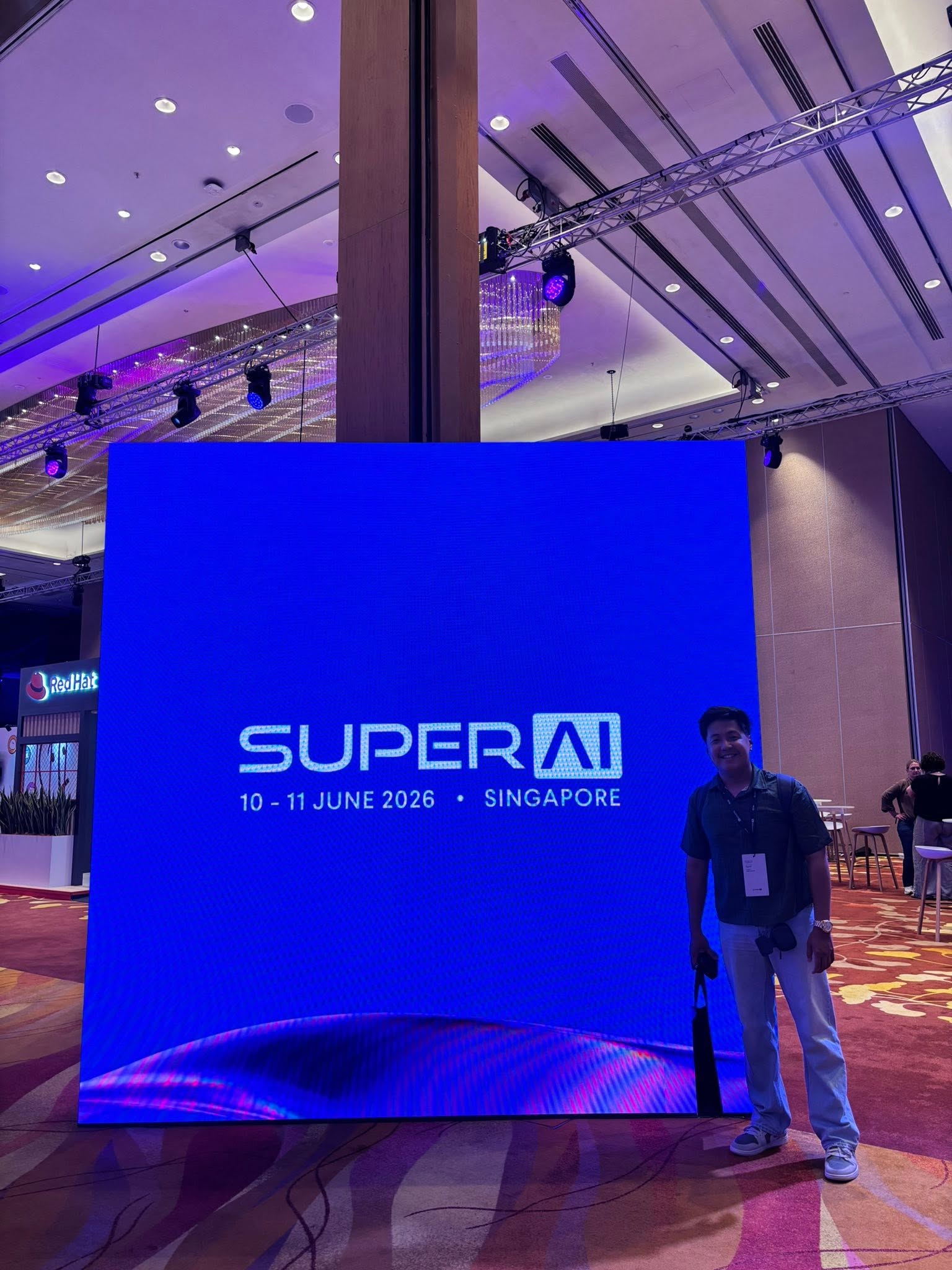 At the SUPER AI display